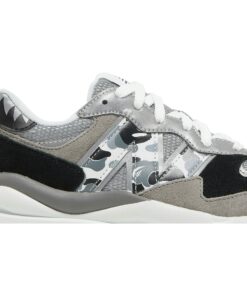 Alternative view of A Bathing Ape x New Balance 57/40 'Black/White/Grey' M5740BAP