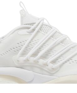 Alternative view of adidas AlphaBoost V1 Triple White HP2759 Nicesnk