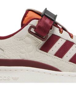 Alternative view of adidas Forum Low Chalk Burgundy GX8866 Nicesnk