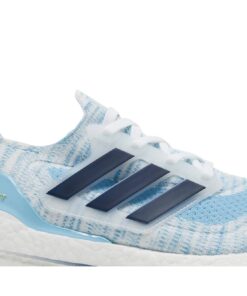 Alternative view of adidas UltraBoost 21 White Clear Blue GZ7120 Nicesnk