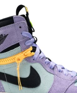 Alternative view of Air Jordan 1 High Switch 'Purple Pulse' CW6576-500