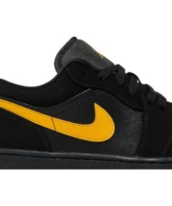 Alternative view of Air Jordan 1 Low 'Black University Gold' 553558-071