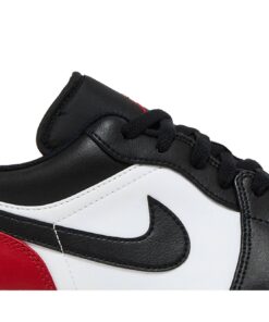 Alternative view of Air Jordan 1 Low Bred Toe 2.0 553558-161 Nicesnk