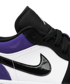 Alternative view of Air Jordan 1 Low Court Purple 2019 553558-125 Nicesnk