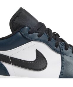 Alternative view of Air Jordan 1 Low 'Dark Teal' 553558-411