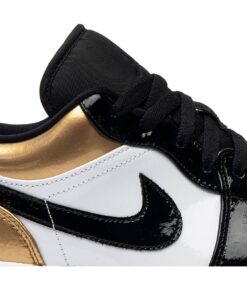 Alternative view of Air Jordan 1 Low Gold Toe CQ9447-700 Nicesnk