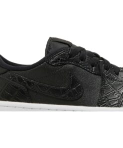 Alternative view of Air Jordan 1 Low Golf Black Croc DD9315-003 Nicesnk