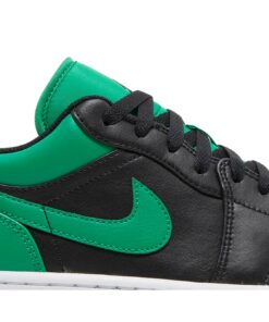 Alternative view of Air Jordan 1 Low Lucky Green 553558-065 Nicesnk