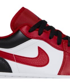 Alternative view of Air Jordan 1 Low 'Reverse Black Toe' 553558-163