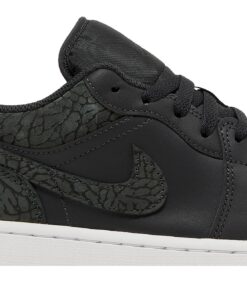 Alternative view of Air Jordan 1 Low SE 'Black Elephant' FB9907-001