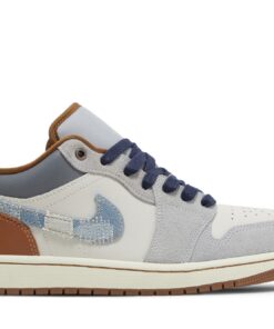 Air Jordan 1 Low SE Repaired Denim Swoosh FZ5042-041 Nicesnk