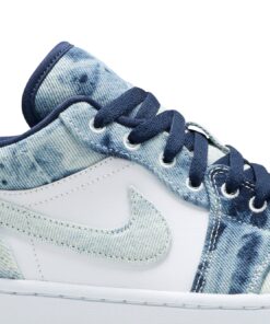 Alternative view of Air Jordan 1 Low SE Washed Denim CZ8455-100 Nicesnk