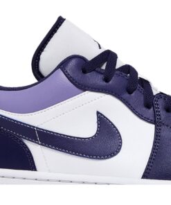 Alternative view of Air Jordan 1 Low Sky J Purple (GS) 553558-515 Nicesnk