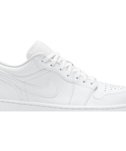Alternative view of Air Jordan 1 Low 'Triple White' 2020 553558-130