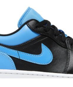 Alternative view of Air Jordan 1 Low University Blue 553558-041 Nicesnk