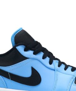 Alternative view of Air Jordan 1 Low University Blue Black 553558-403 Nicesnk