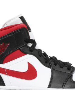 Alternative view of Air Jordan 1 Mid 'Black Gym Red' 554724-122
