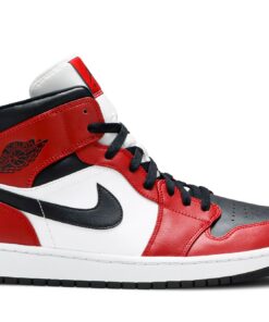 Air Jordan 1 Mid Chicago Black Toe 554724-069 Nicesnk