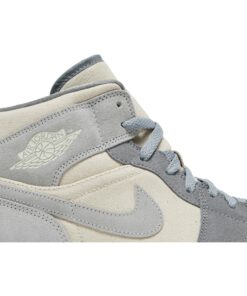 Alternative view of Air Jordan 1 Mid Coconut Milk Particle Grey DN4281-100 Nicesnk