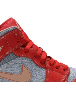 Alternative view of Air Jordan 1 Mid 'Denim Red' DM4352-600