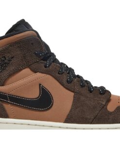 Alternative view of Air Jordan 1 Mid Earth Tone DC7294-200 Nicesnk