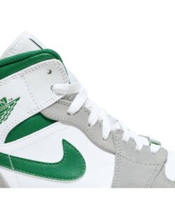 Alternative view of Air Jordan 1 Mid Grey Pine Green DC7294-103 Nicesnk
