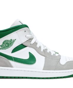 Air Jordan 1 Mid Grey Pine Green DC7294-103 Nicesnk