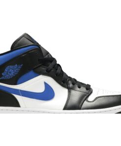 Alternative view of Air Jordan 1 Mid Racer Blue 2021 554724-140 Nicesnk