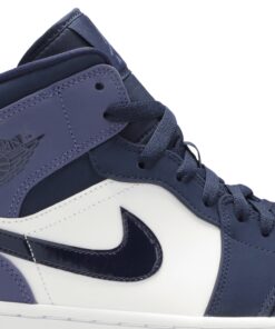 Alternative view of Air Jordan 1 Mid Sanded Purple 554724-445 Nicesnk
