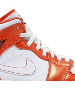 Alternative view of Air Jordan 1 Mid SE 'Electro Orange' DM3531-800