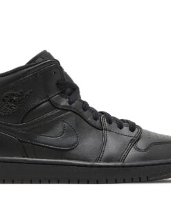 Air Jordan 1 Mid Triple Black (2022) 554724-093 Nicesnk