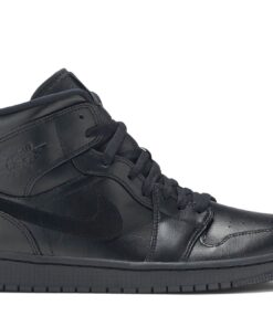 Air Jordan 1 Mid 'Triple Black' 554724-090