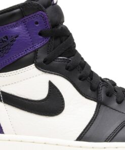 Alternative view of Air Jordan 1 Retro High OG Court Purple 555088-501 Nicesnk