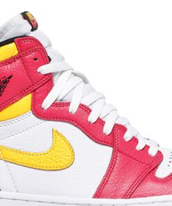 Alternative view of Air Jordan 1 Retro High OG 'Light Fusion Red' 555088-603