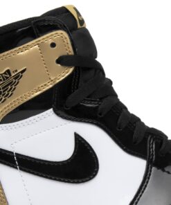 Alternative view of Air Jordan 1 Retro High OG NRG Gold Toe 861428-007 Nicesnk