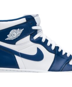 Alternative view of Air Jordan 1 Retro High OG Storm Blue 555088-127 Nicesnk