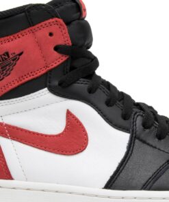 Alternative view of Air Jordan 1 Retro High OG Track Red 555088-112 Nicesnk
