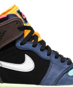 Alternative view of Air Jordan 1 Retro High Tokyo Bio Hack  555088-201 Nicesnk