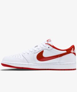 Alternative view of Air Jordan 1 Retro Low OG Varsity Red 705329-101 Nicesnk