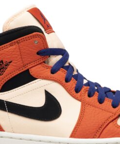 Alternative view of Air Jordan 1 Retro Mid SE Team Orange 852542-800 Nicesnk