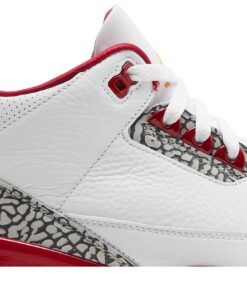 Alternative view of Air Jordan 3 Retro 'Cardinal Red' CT8532-126