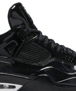 Alternative view of Air Jordan 4 Retro 11Lab4 Black Patent Leather 719864-010 Nicesnk