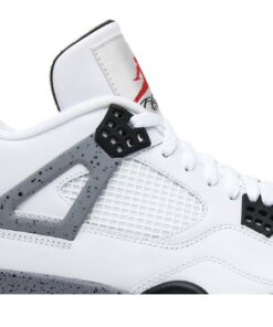 Alternative view of Air Jordan 4 Retro 2012 White Cement 308497-103 Nicesnk