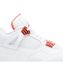 Alternative view of Air Jordan 4 Retro Orange Metallic CT8527-118 Nicesnk