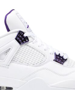Alternative view of Air Jordan 4 Retro Purple Metallic CT8527-115 Nicesnk