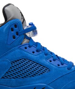 Alternative view of Air Jordan 5 Retro 'Blue Suede' 136027-401