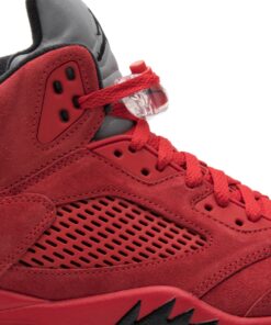 Alternative view of Air Jordan 5 Retro 'Red Suede' 136027-602