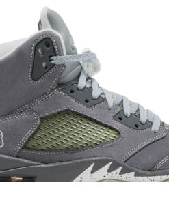 Alternative view of Air Jordan 5 Retro Wolf Grey 136027-005 Nicesnk