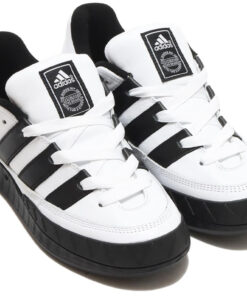 Alternative view of atmos x adidas Adimatic White Black ID7717 Nicesnk