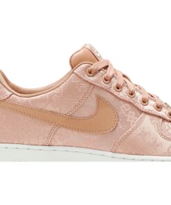 Alternative view of CLOT x Nike Air Force 1 Low Premium Rose Gold Silk CJ5290-600 Nicesnk